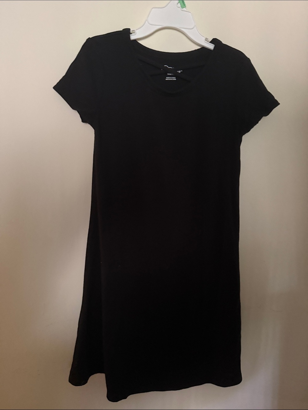 art class Black Short-Sleeve Casual Knit Dress